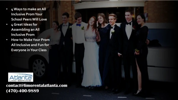 4 Great Ideas for Assembling an All Inclusive Prom