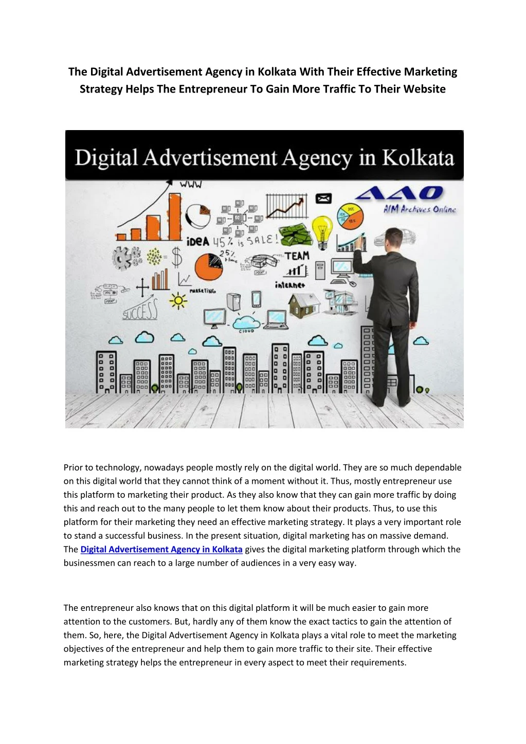 the digital advertisement agency in kolkata with