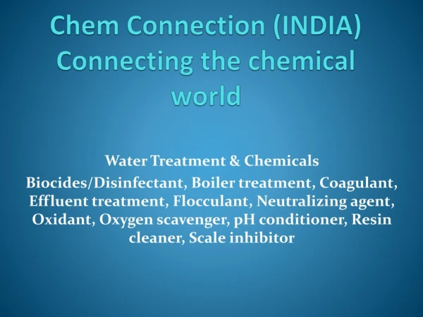 CHEM CONNECTION (INDIA)