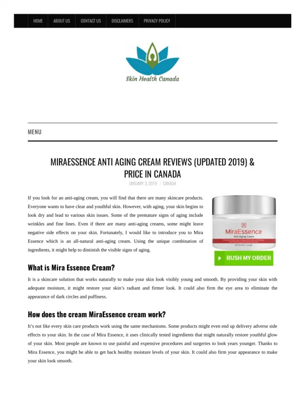 What Are The Benefits Of Using MiraEssence Cream?