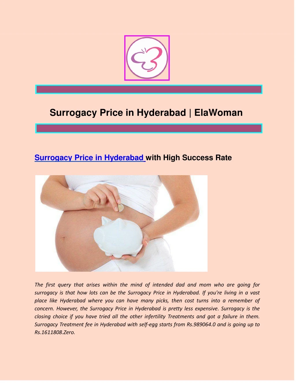 surrogacy price in hyderabad elawoman