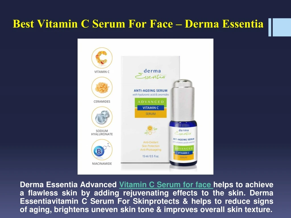 best vitamin c serum for face derma essentia