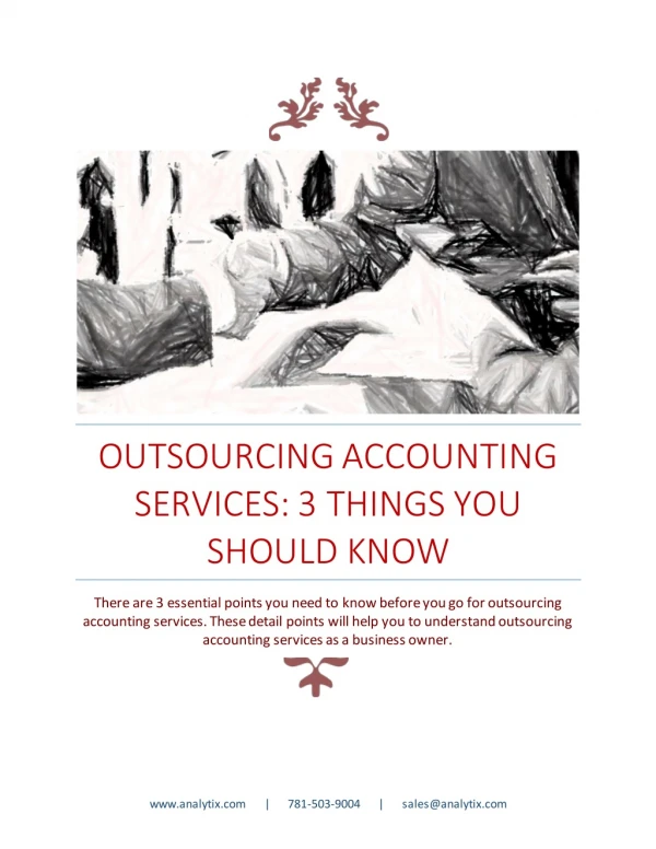 Outsourcing Accounting Services: 3 Things you Should Know