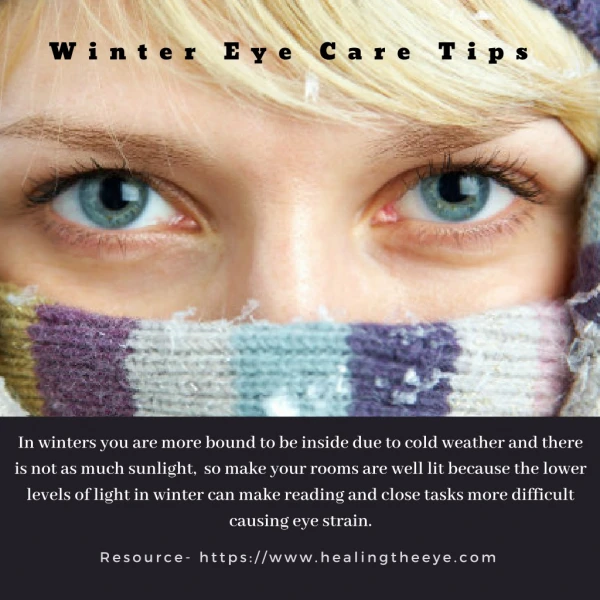 Eye Care Tip For Winter Season