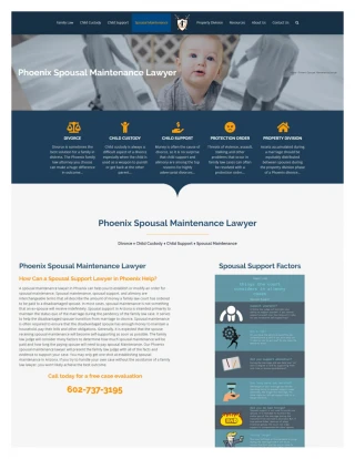 Phoenix spousal maintenance attorney - slide 1