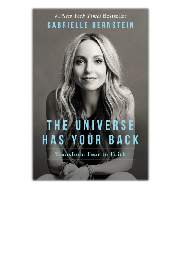 DOWNLOAD [PDF EPUB] The Universe Has Your Back By Gabrielle Bernstein [EBOOK KINDLE]