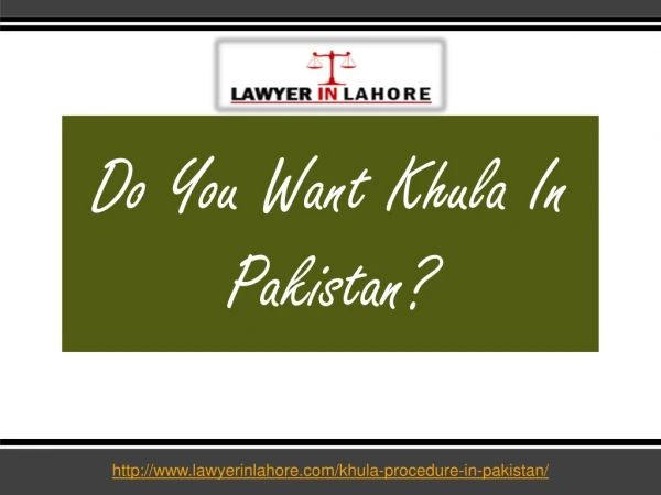 Khula Procedure In Pakistan