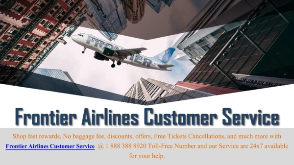 Contacting Frontier Airlines Customer Service - by phone or website