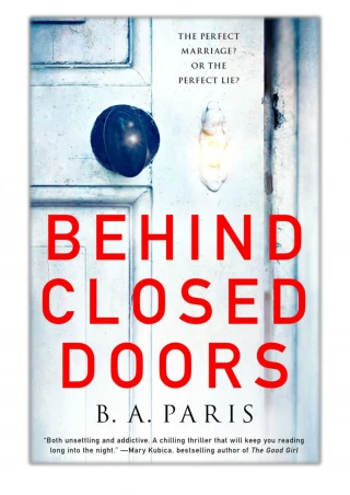 [PDF] Free Download Behind Closed Doors By B A Paris - slide 1
