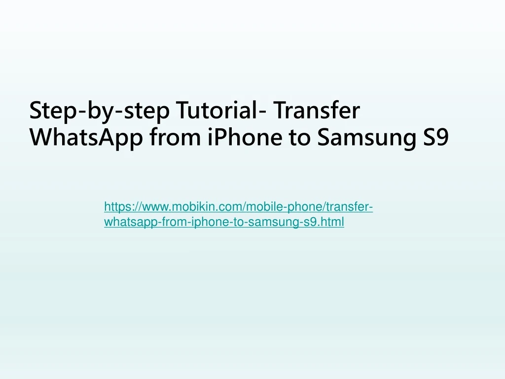 step by step tutorial transfer whatsapp from