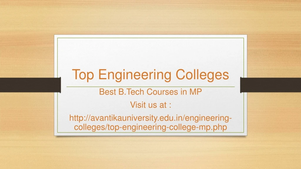top engineering colleges