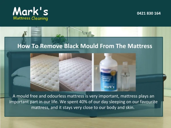 How To Remove Black Mould From The Mattress?