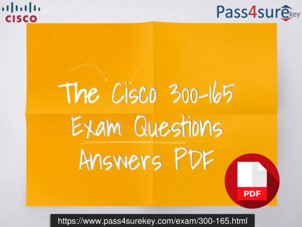 New 300-165 PDF Practice Exam Dumps Questions And Answers.