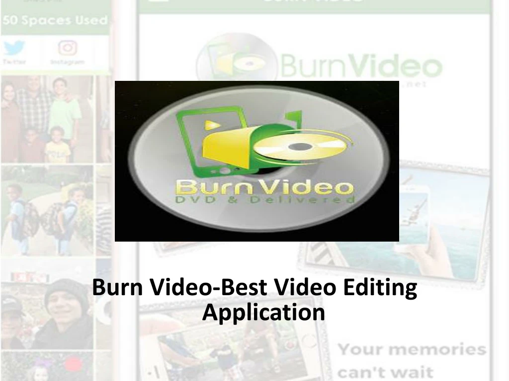 burn video best video editing application
