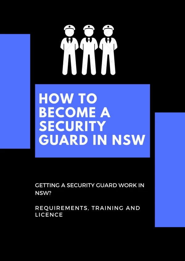 How to Become a Security Guard in New South Wales