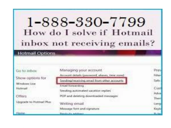 How to Fix Hotmail Not Receiving Emails Issues ?