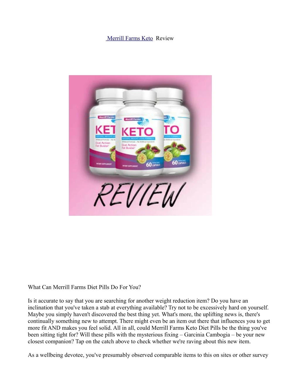 merrill farms keto review