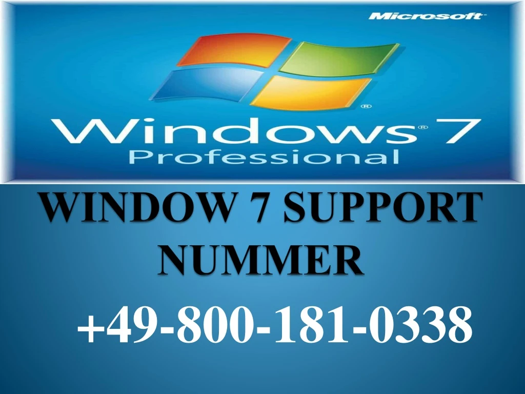 window 7 support nummer