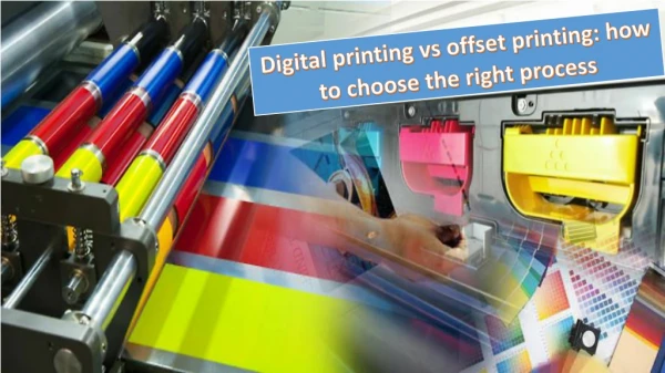 Digital printing vs offset printing: how to choose the right process