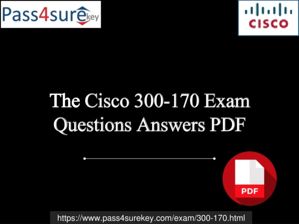 Cisco 300-170 Exam Dumps PDF Questions And Answers.