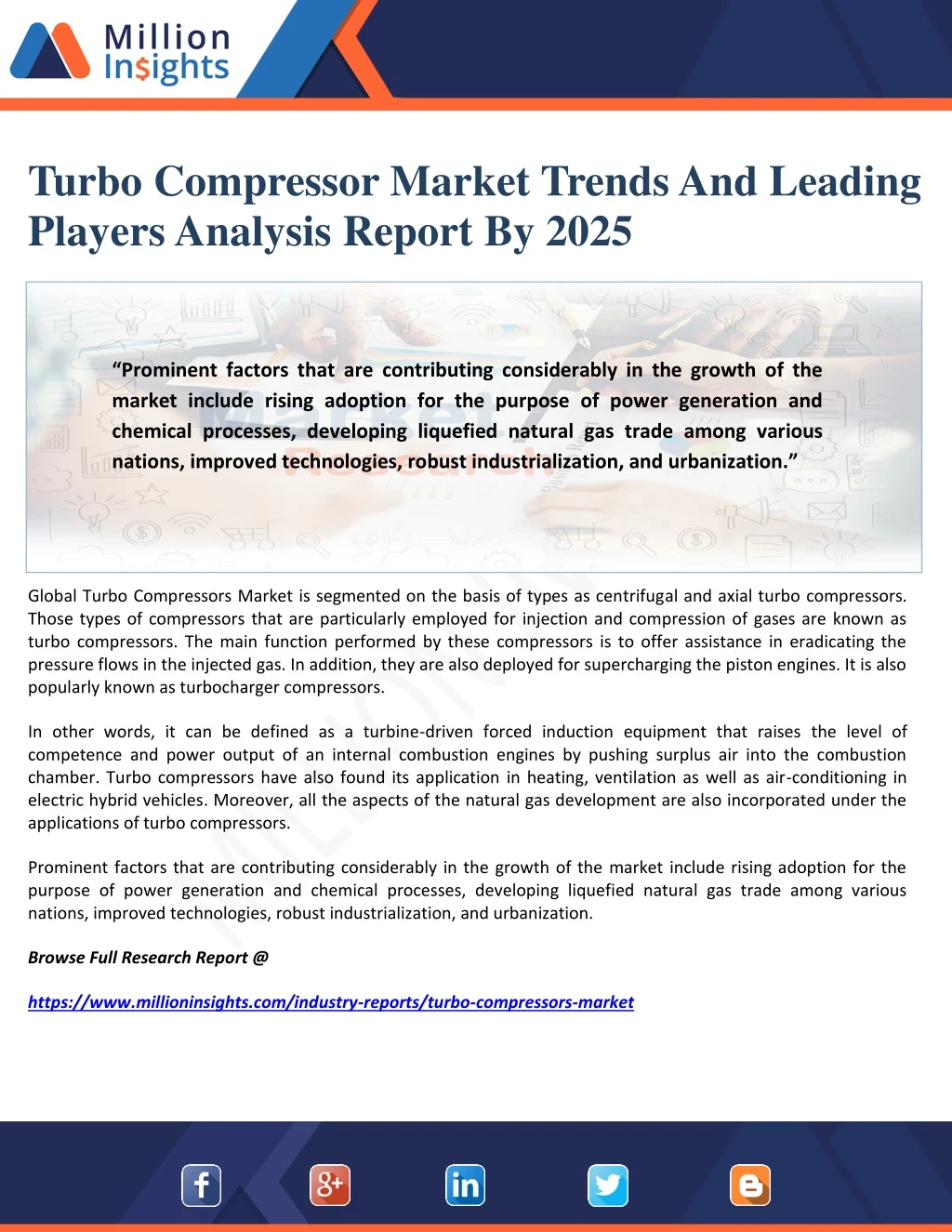 turbo compressor market trends and leading