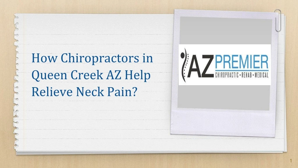 how chiropractors in queen creek az help relieve