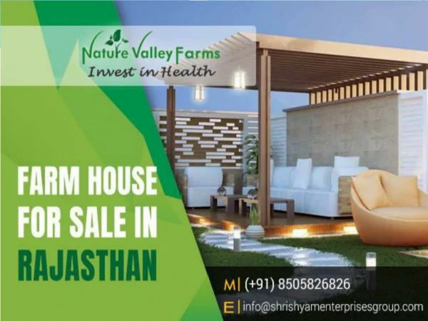 Farm House for Sale in Jaipur-Naturevalleyfarmhouse