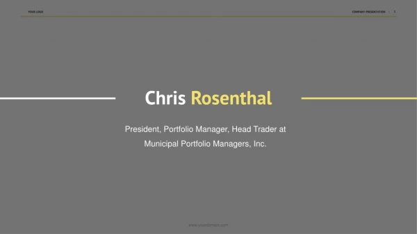Chris Rosenthal UBS - Portfolio Manager