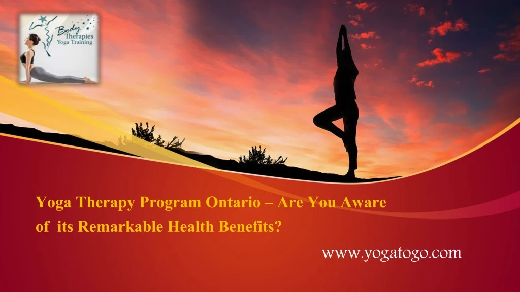 yoga therapy program ontario are you aware