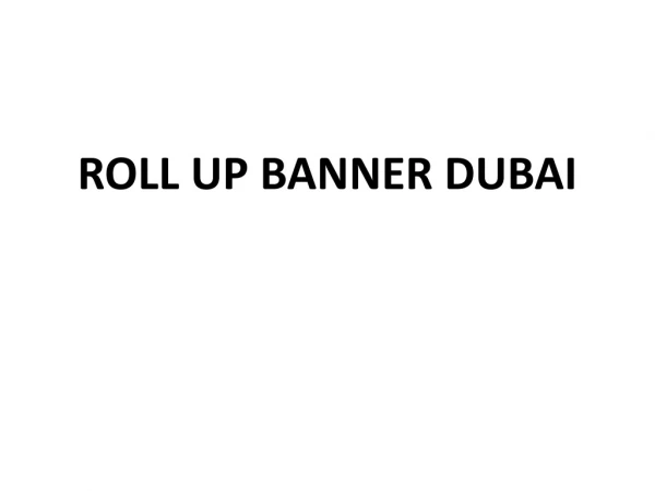 roll up banner dubai