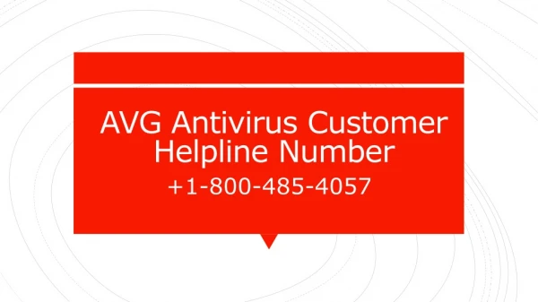 AVG Antivirus Support Number 1-800-485-4057
