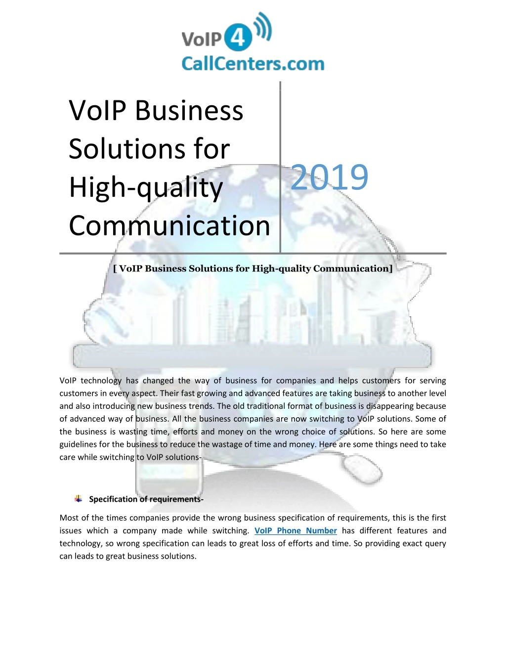 voip business solutions for high quality
