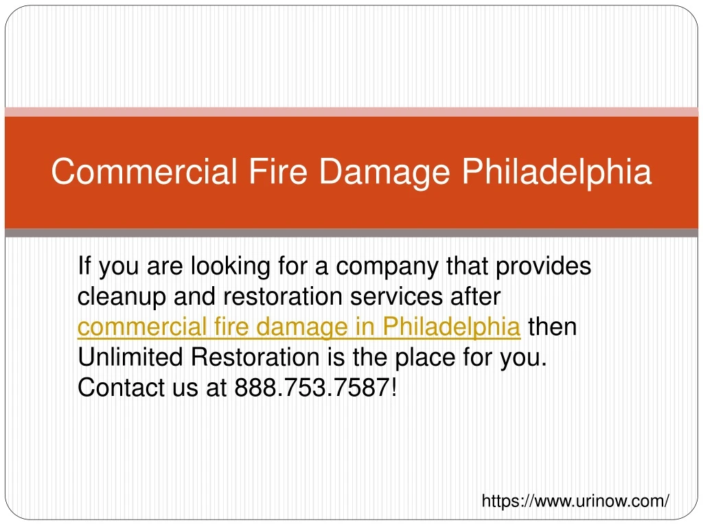 commercial fire damage philadelphia