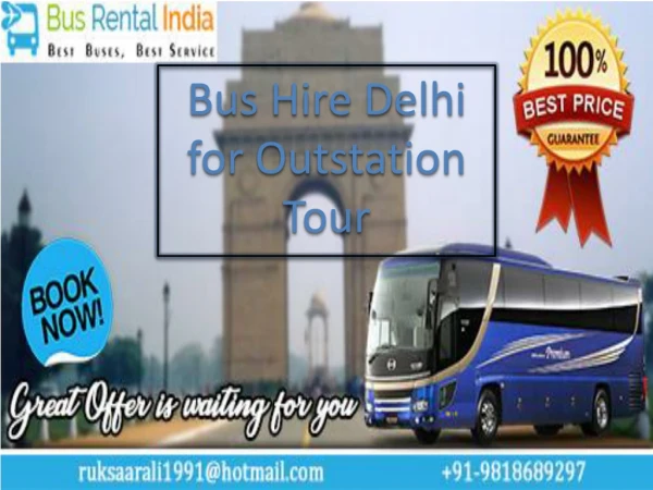 Bus Rental India - Bus Hire Delhi