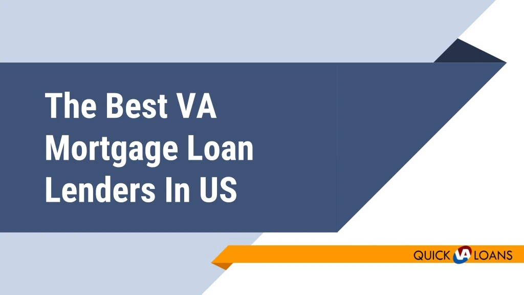 the best va mortgage loan lenders in us