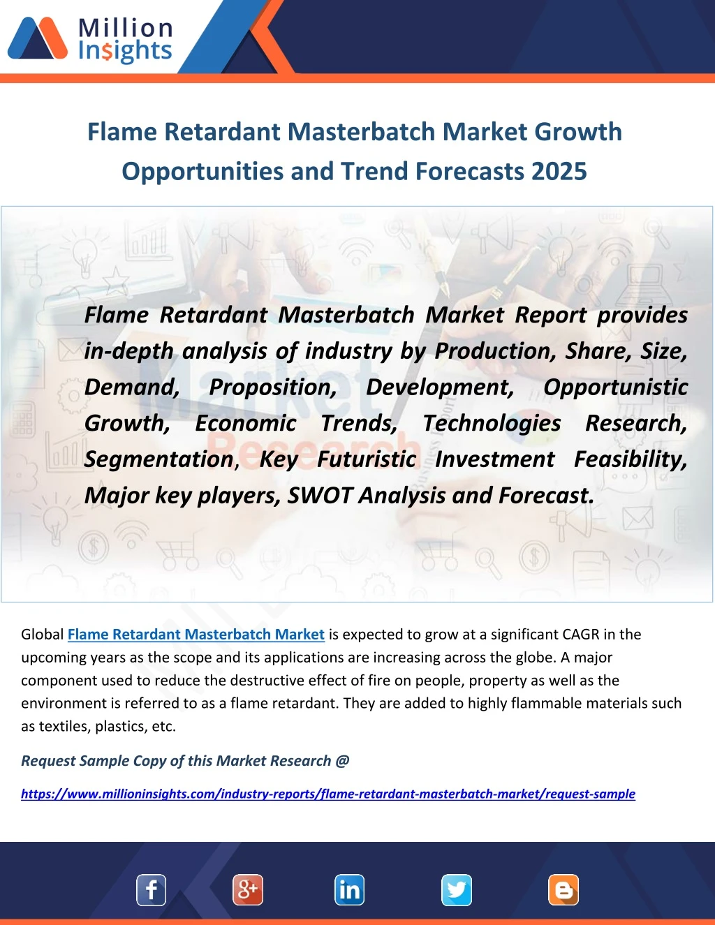 flame retardant masterbatch market growth