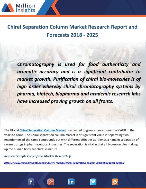 Chiral Separation Column Market Research Report and Forecasts 2018 - 2025