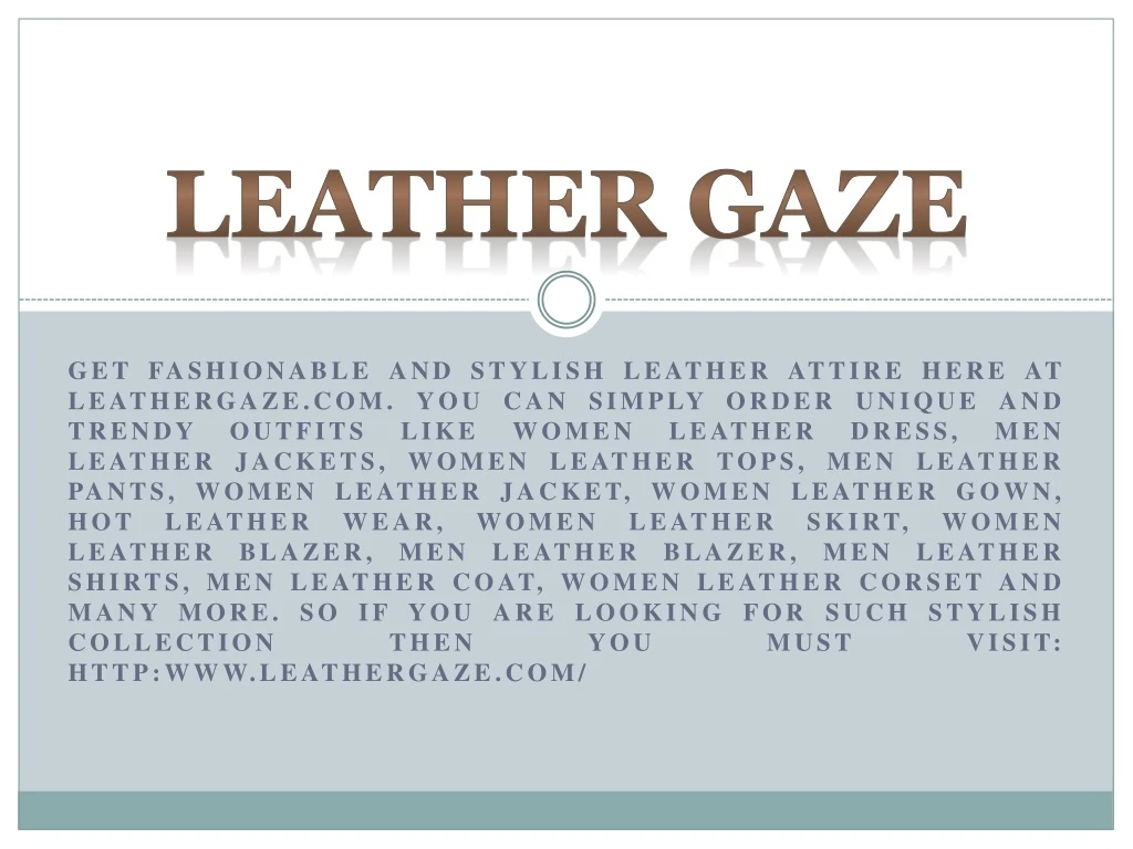 leather gaze