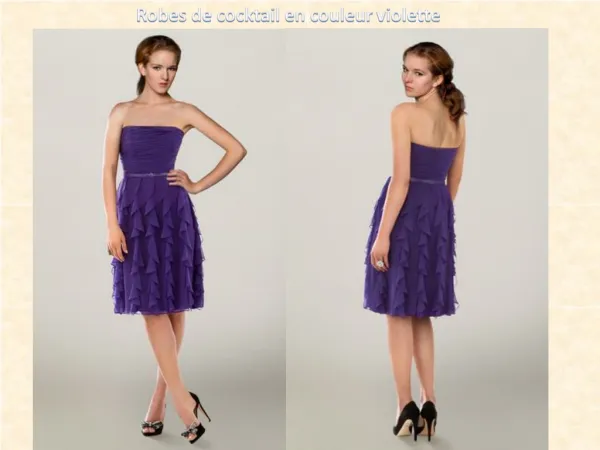 Robes de cocktail en couleur violette