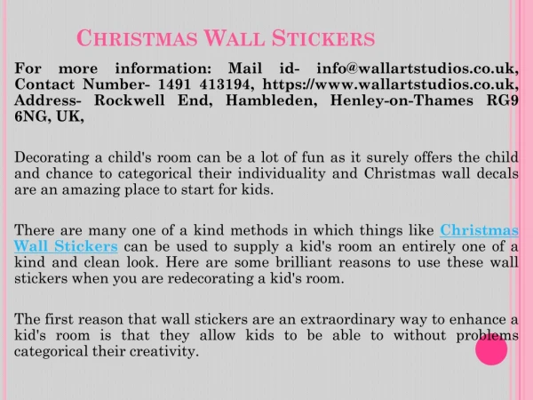 Christmas Wall Stickers