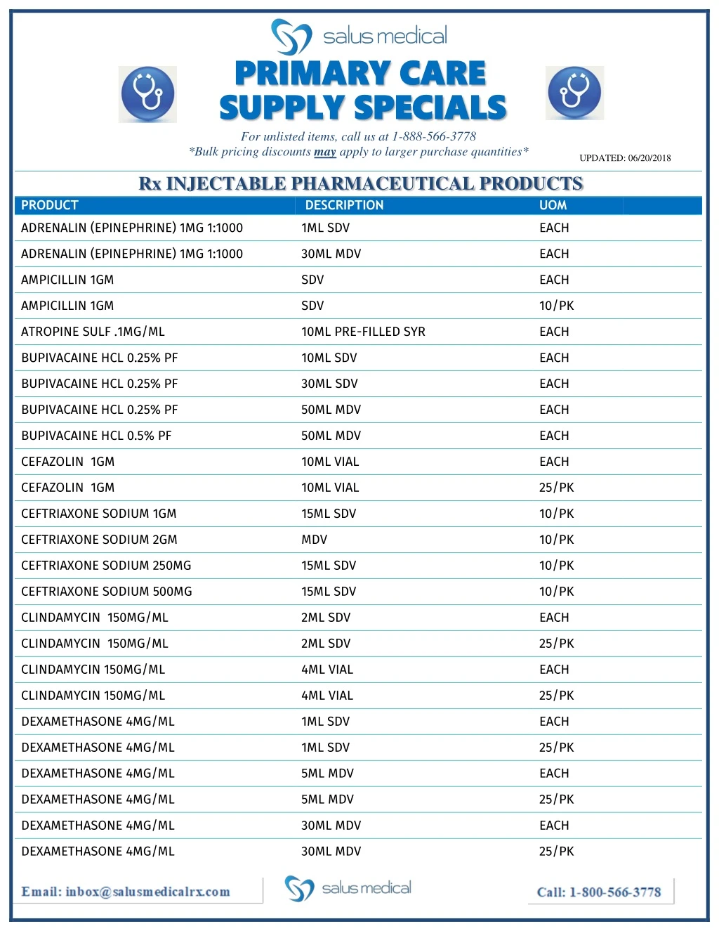 primary care primary care supply specials supply