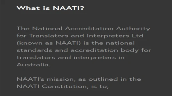 Naati Translation Services