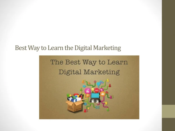 Best Way to Learn the Digital Marketing
