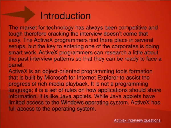 activex interview questions.ppt