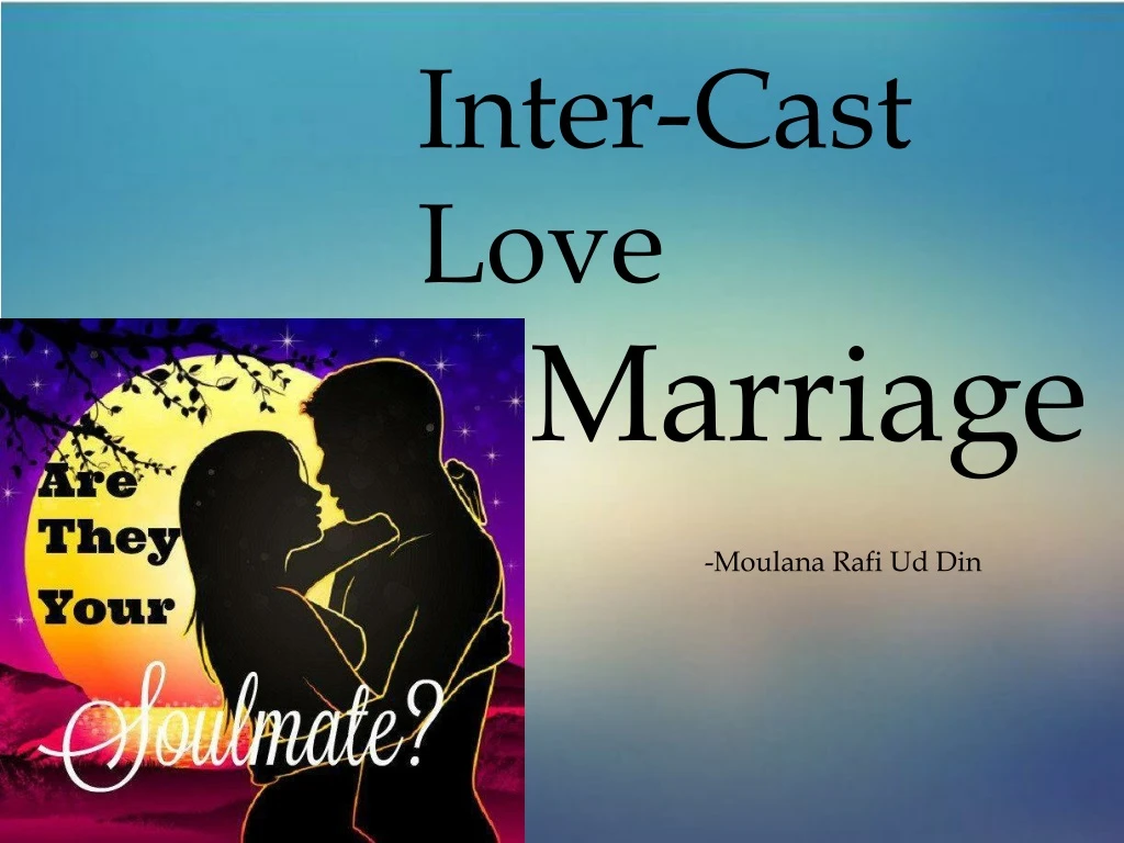 inter cast love marriage
