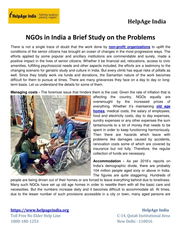 NGOs in India A brief study on the problems