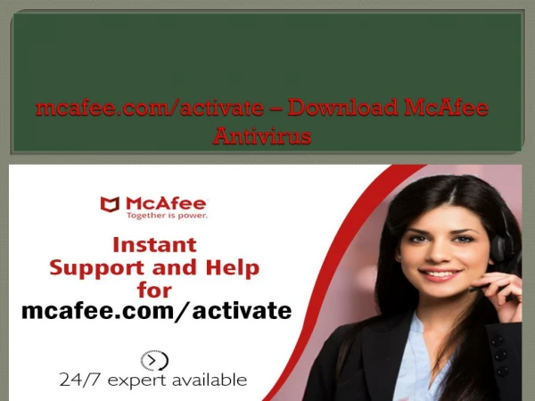 mcafee.com/activate - Activate 25 Digit McAfee Product Key
