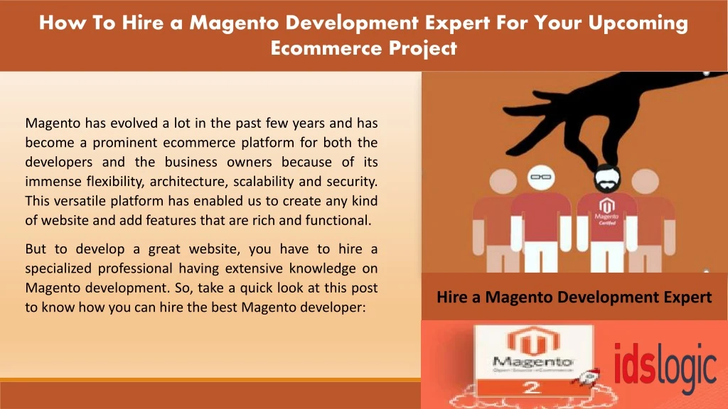 how t o hire a magento development expert