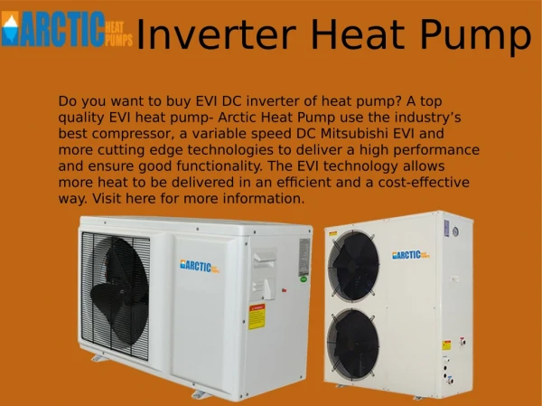 Top Quality DC Inverter Heat Pump