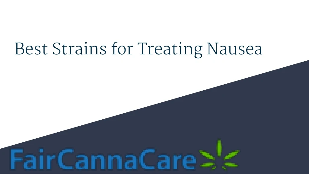 best strains for treating nausea